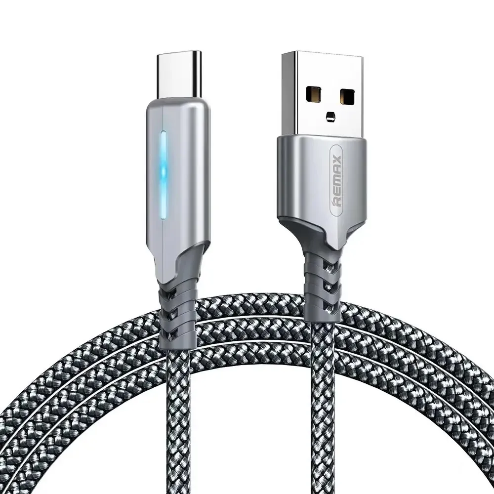 Кабель USB Remax RC-123a Gonyu 2.4A USB-USB-C, 1m Silver (6972174151915)