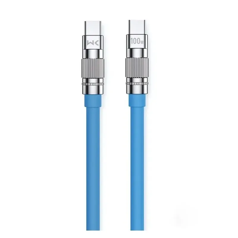 Кабель USB WK WDC-188 Wingle Series USB-C - USB-C 100W, 1m Blue (6941027632932)