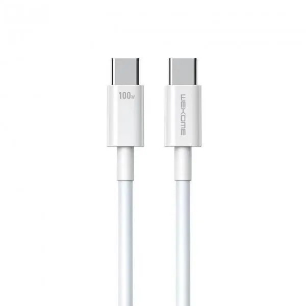 Кабель USB WK WDC-182 USB-C - USB-C 100W, 1m White (6941027632017)