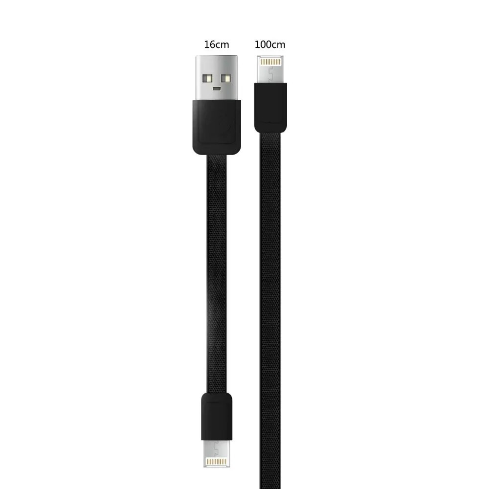 Кабель USB WK WDC-009 M&S Lightning/microUSB, 1m Black (2000700004696)