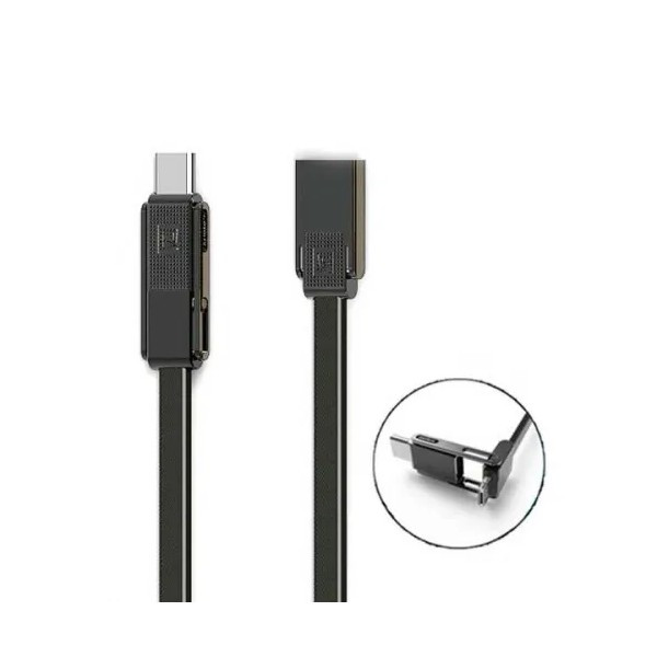 Кабель USB Remax RC-070th Gplex Lightning/microUSB/Type-C, 1m Dark Grey (6954851267225)