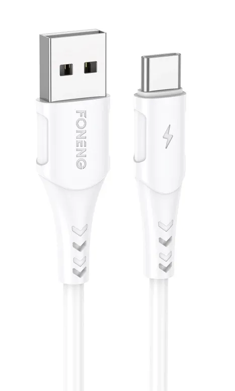 Кабель USB Foneng X81 1M Cable USB - USB-C 2.1A 1m White (X81-CA-TC)