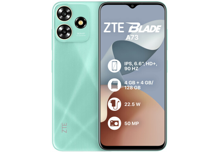 Смартфон ZTE Blade A73 4/128GB Green