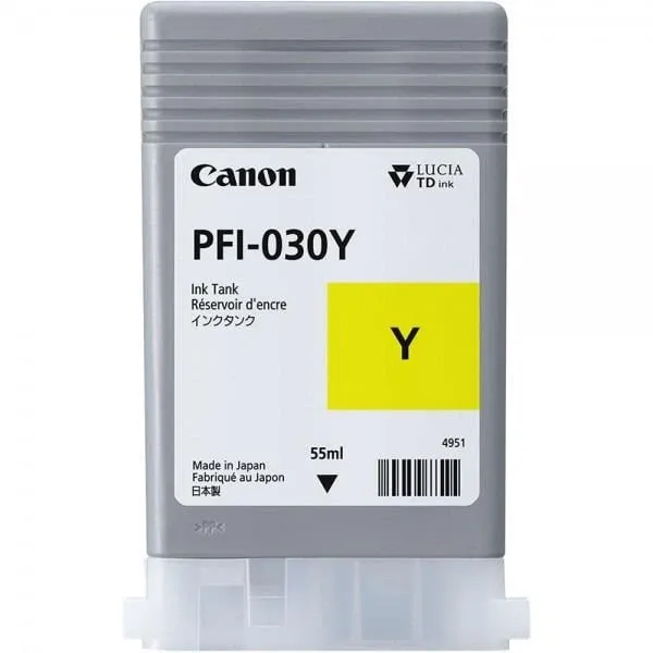 Тонер-картридж Canon TM-240/340 PFI-030 Yellow 55ml (3492C001AA)