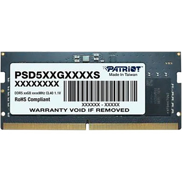 Оперативная память Patriot 8GB SO-DIMM DDR5 5600MHz (PSD58G560041S)