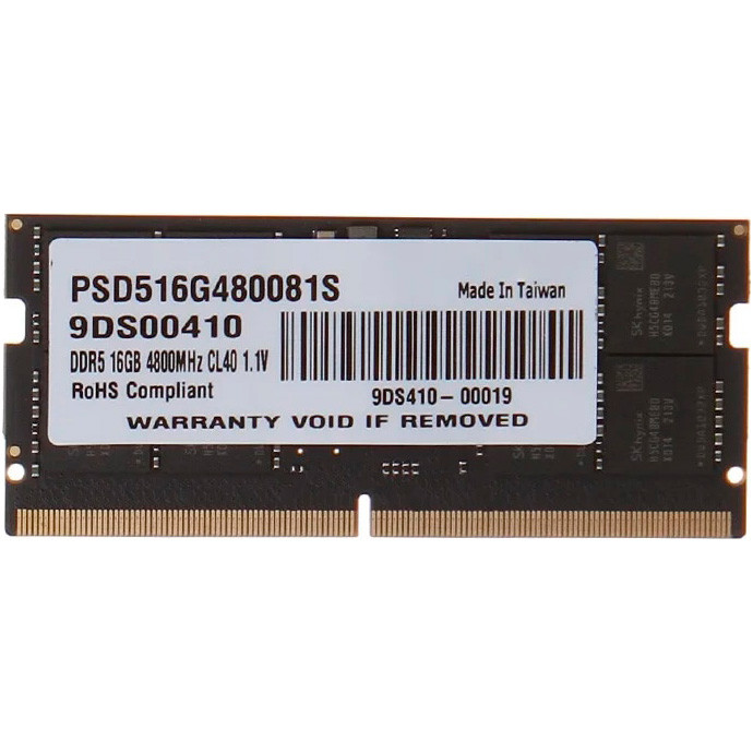 Оперативная память Patriot 16GB SO-DIMM DDR5 4800MHz Signature Line (PSD516G480081S)