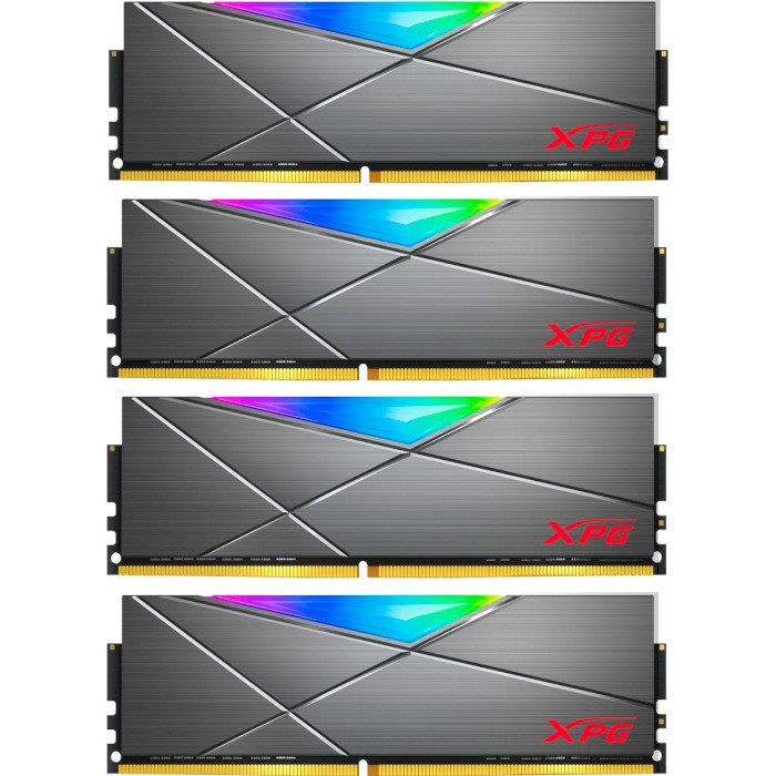 Оперативна пам'ять ADATA 32GB (4x8GB) DDR4 3600MHz XPG Spectrix D50 RGB Tungsten Gray (AX4U36008G18I-QCTG50)