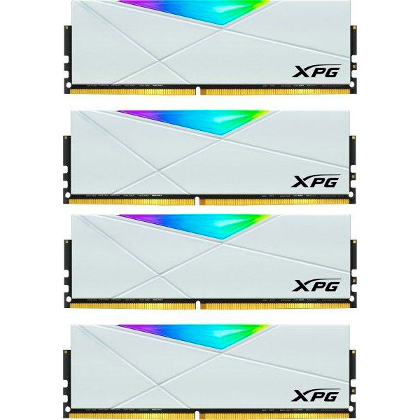 Оперативна пам'ять ADATA 32GB (4x8GB) DDR4 3600MHz XPG Spectrix D50 RGB White (AX4U36008G18I-QCWH50)