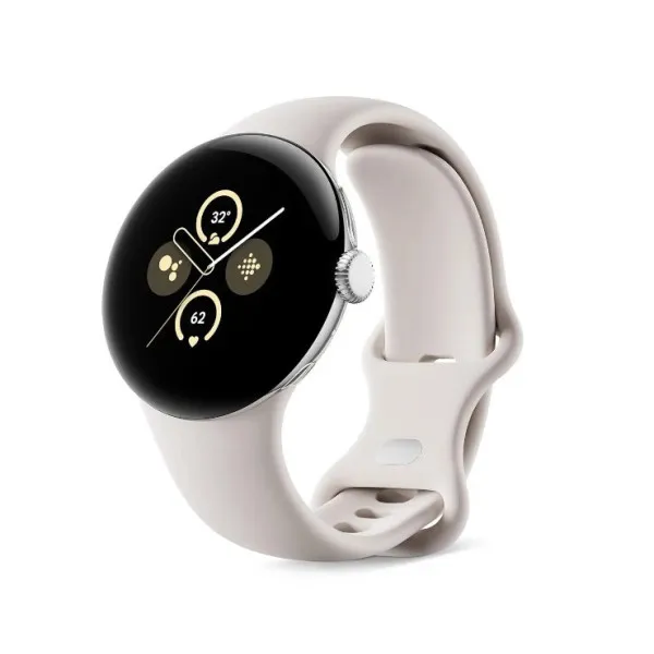 Смарт-часы Google Pixel Watch 2 LTE Polished Silver Aluminum Case / Porcelain Active Band