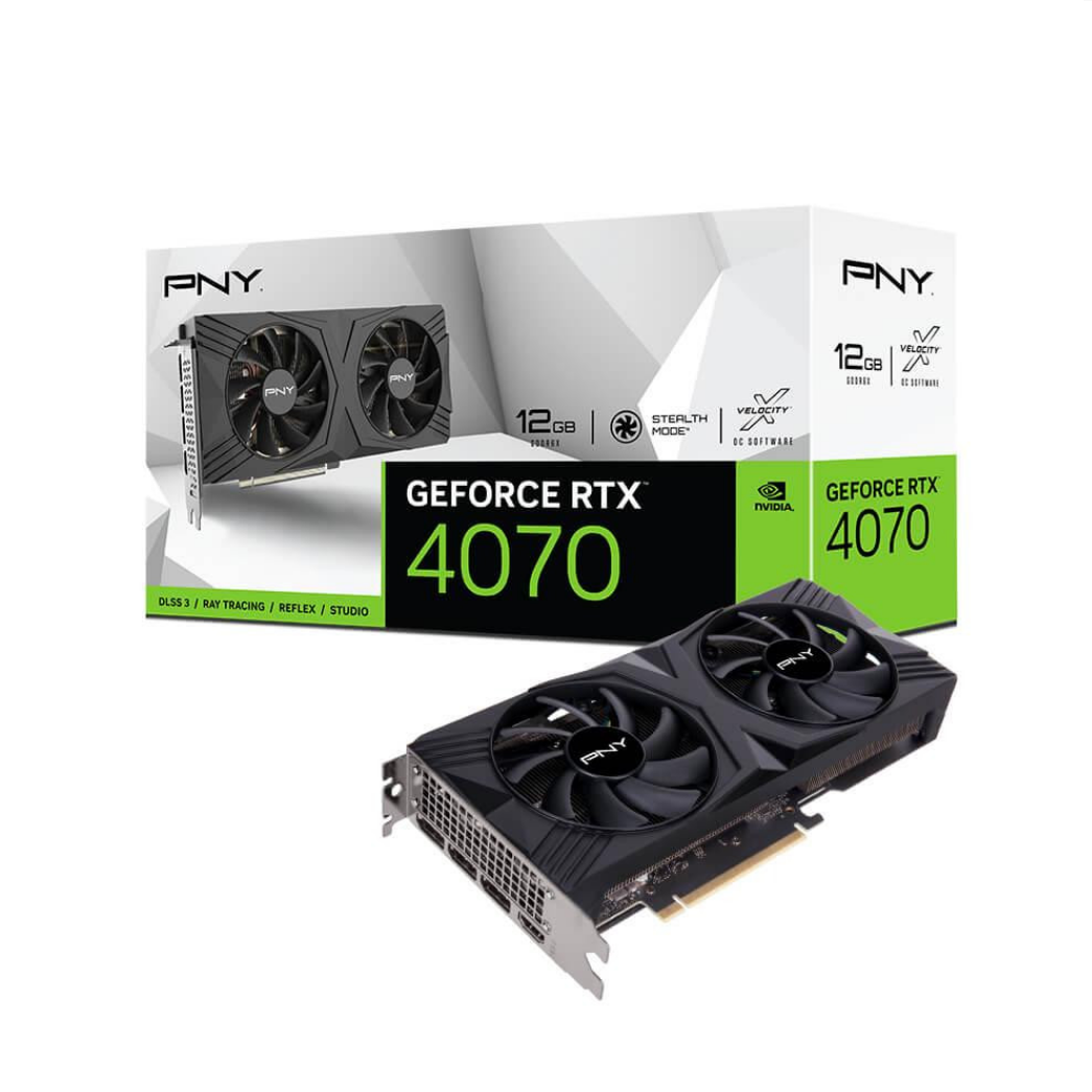 Видеокарта PNY GeForce RTX 4070 12GB Verto (VCG407012DFXPB1)