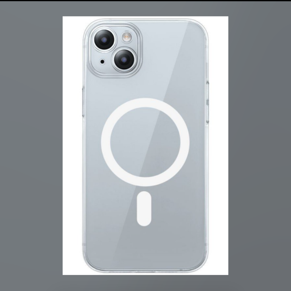 Чохол-накладка Baseus Crystal Case with MagSafe for iPhone 14 Plus/15 Plus Transparent