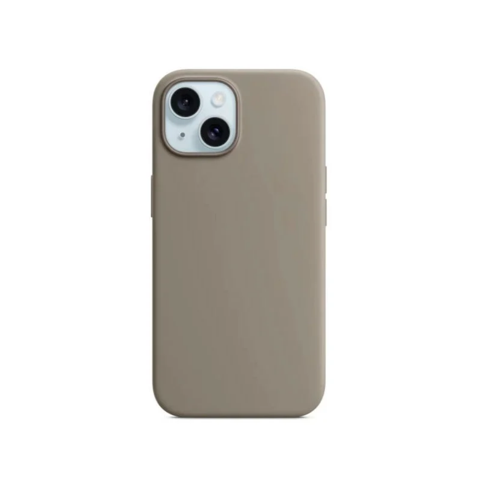 Чохол-накладка Monblan iPhone 15 Magnetic Silicone Series MagSafe Clay