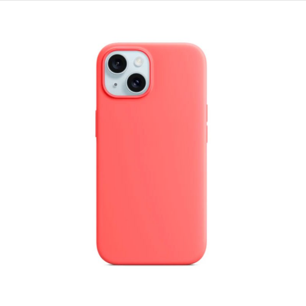 Чохол-накладка Monblan iPhone 15 Magnetic Silicone Series MagSafe Guava