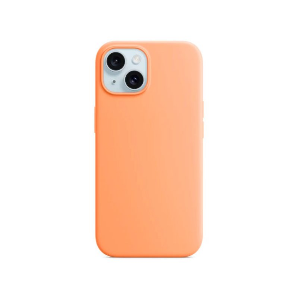 Чохол-накладка Monblan iPhone 15 Magnetic Silicone Series MagSafe Orange Sorbet
