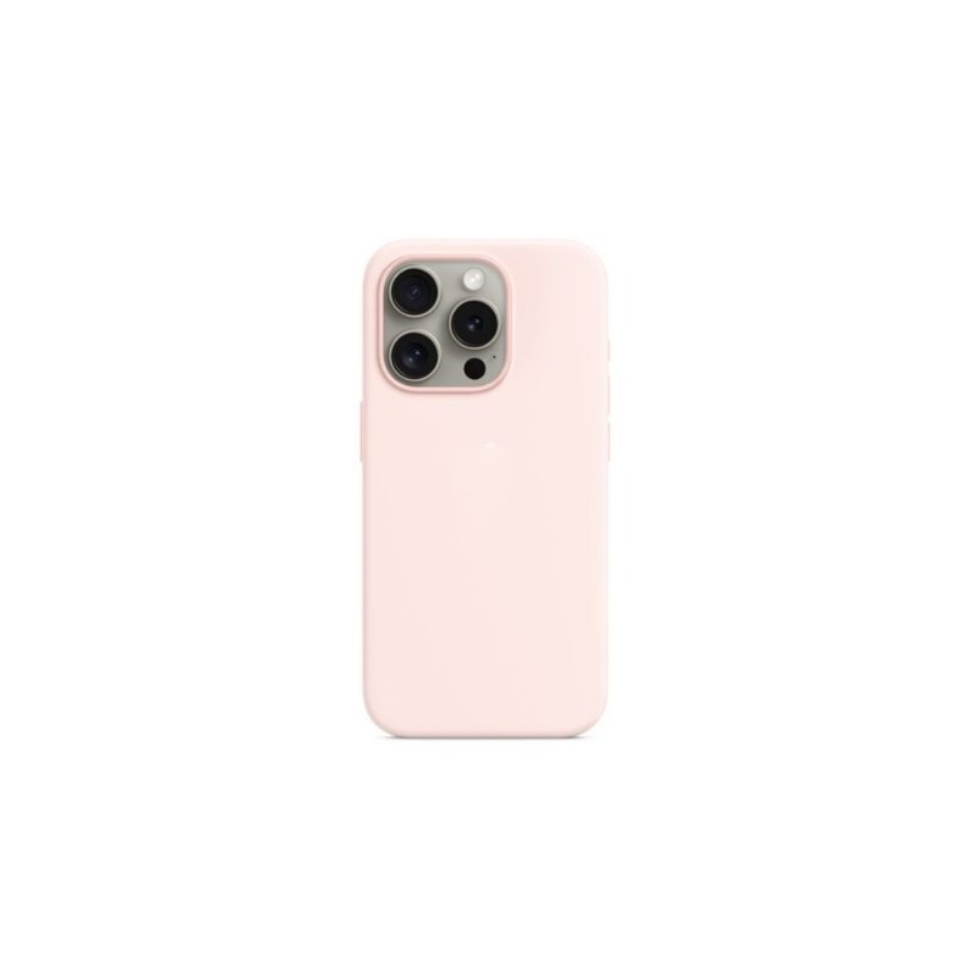 Чехол-накладка Monblan iPhone 15 Pro Magnetic Silicone Series MagSafe Light Pink