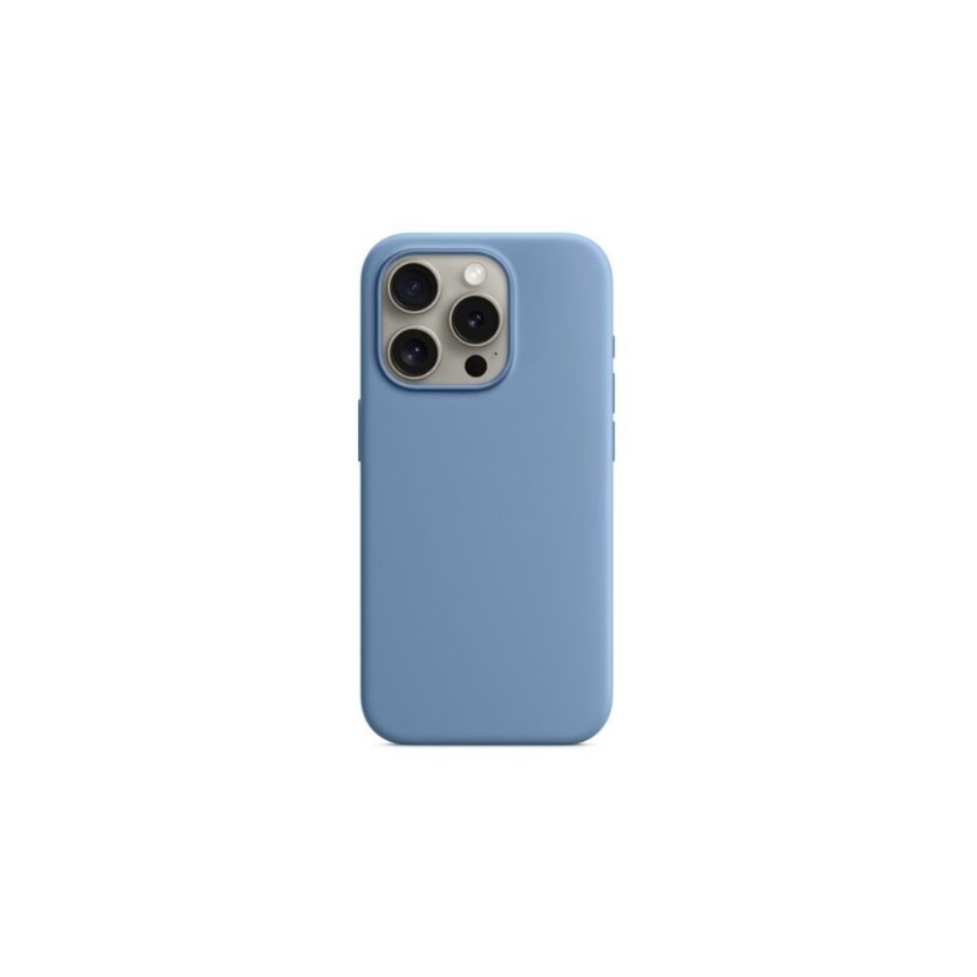 Чехол-накладка Monblan iPhone 15 Pro Magnetic Silicone Series MagSafe Winter Blue