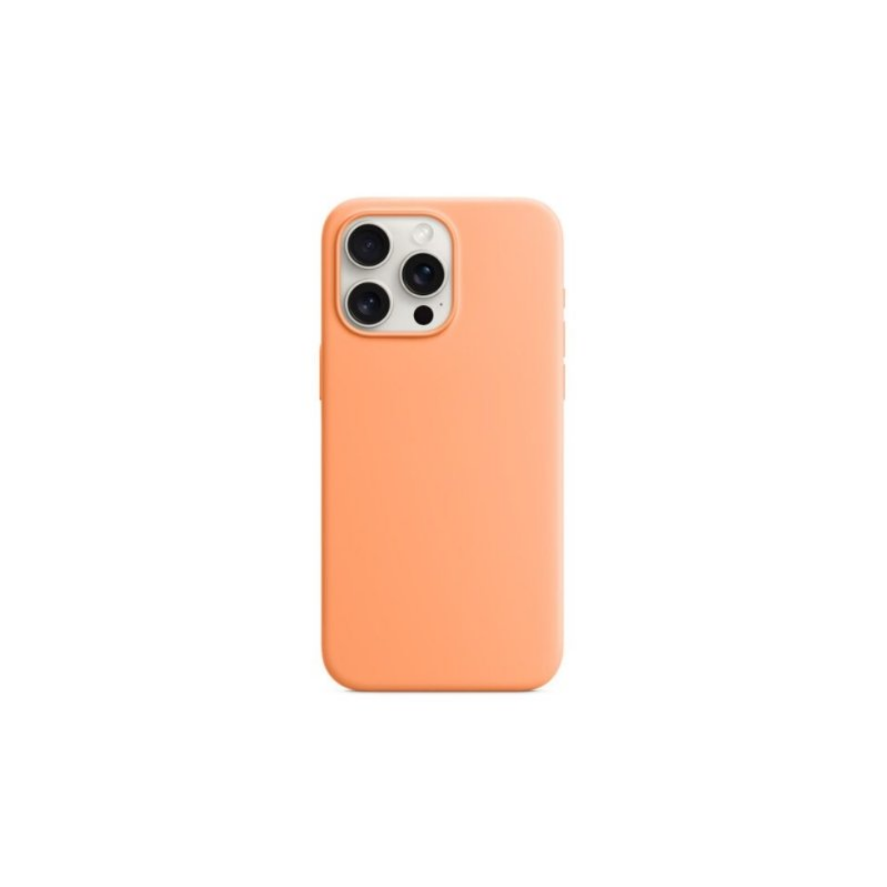 Чехол-накладка Monblan iPhone 15 Pro Max Magnetic Silicone Series MagSafe Orange Sorbet
