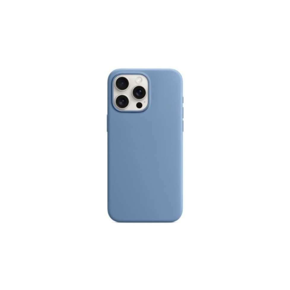 Чехол-накладка Monblan iPhone 15 Pro Max Magnetic Silicone Series MagSafe Winter Blue