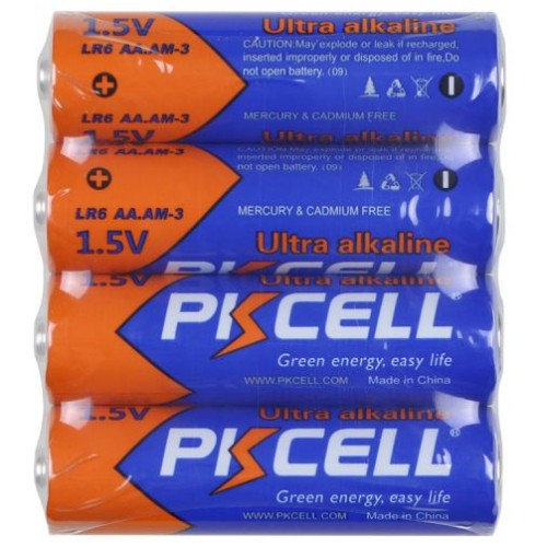 Батарейка PKCELL AA/HR6 1.5V 4pc/shrink (LR6-4S)