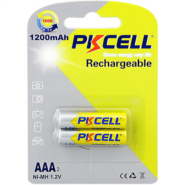 Батарейка PKCELL AAA 1200mAh Ni-MH 2pcs/card (AAA1200-2B)