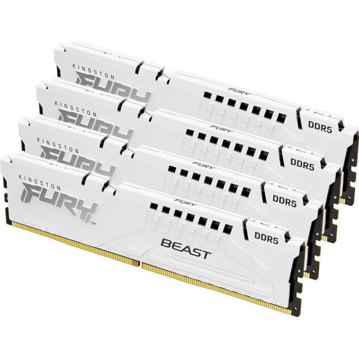 Оперативна пам'ять Kingston FURY Beast White DDR5-5200 128GB 4x32GB (KF552C40BWK4-128)