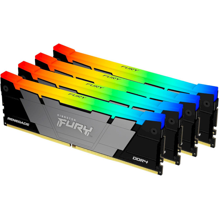 Оперативная память Kingston FURY Renegade RGB DDR4-3600 128GB 4x32GB (KF436C18RB2AK4/128)