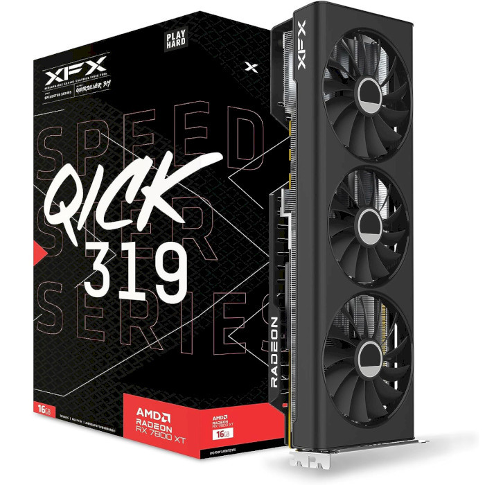 Відеокарта XFX Radeon RX 7800 XT Speedster QICK 319 Core Edition (RX-78TQICKF9)