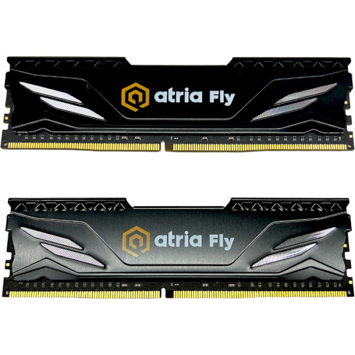 Оперативна пам'ять ATRIA 16 GB (2x8GB) DDR4 3200 MHz Fly Black (UAT43200CL18BK2/16)