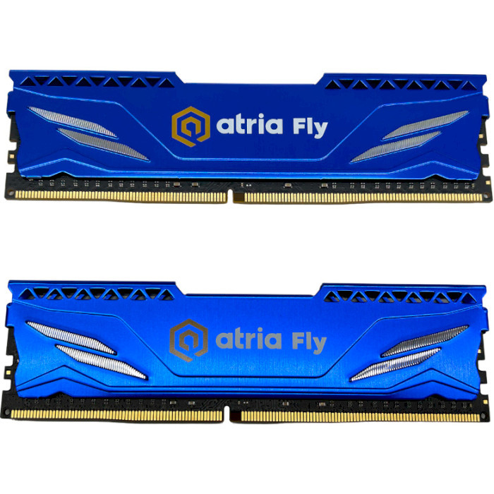 Оперативна пам'ять ATRIA 16 GB (2x8GB) DDR4 3200 MHz Fly Blue (UAT43200CL18BLK2/16)