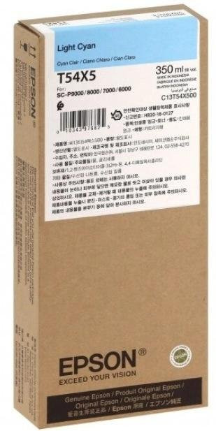 Тонер-картридж Epson Singlepack Light Cyan T54X500 UltraChrome HDX/HD 350ml (C13T54X500)