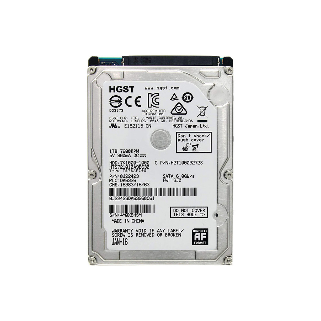 Жорсткий диск Hitachi 2.5" 1TB WDC (HTS721010A9E630)