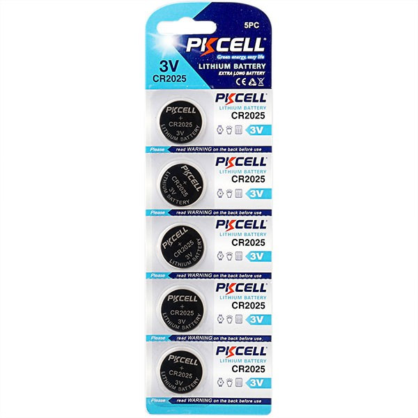 Батарейка PKCELL CR2025 3.0V Lithium Power 5pcs/card (CR2025-5B)