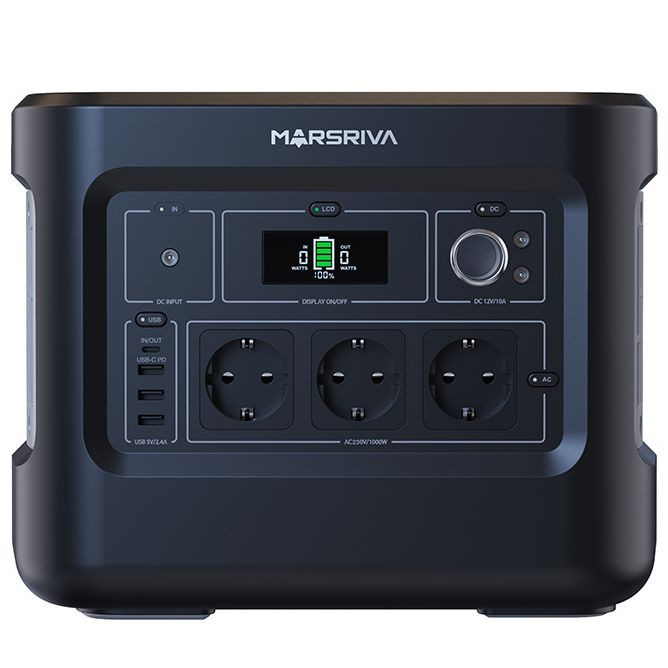 Зарядная станция Marsriva MP10 1000Вт 1024Wh 60Вт (MP10_MARSRIVA)