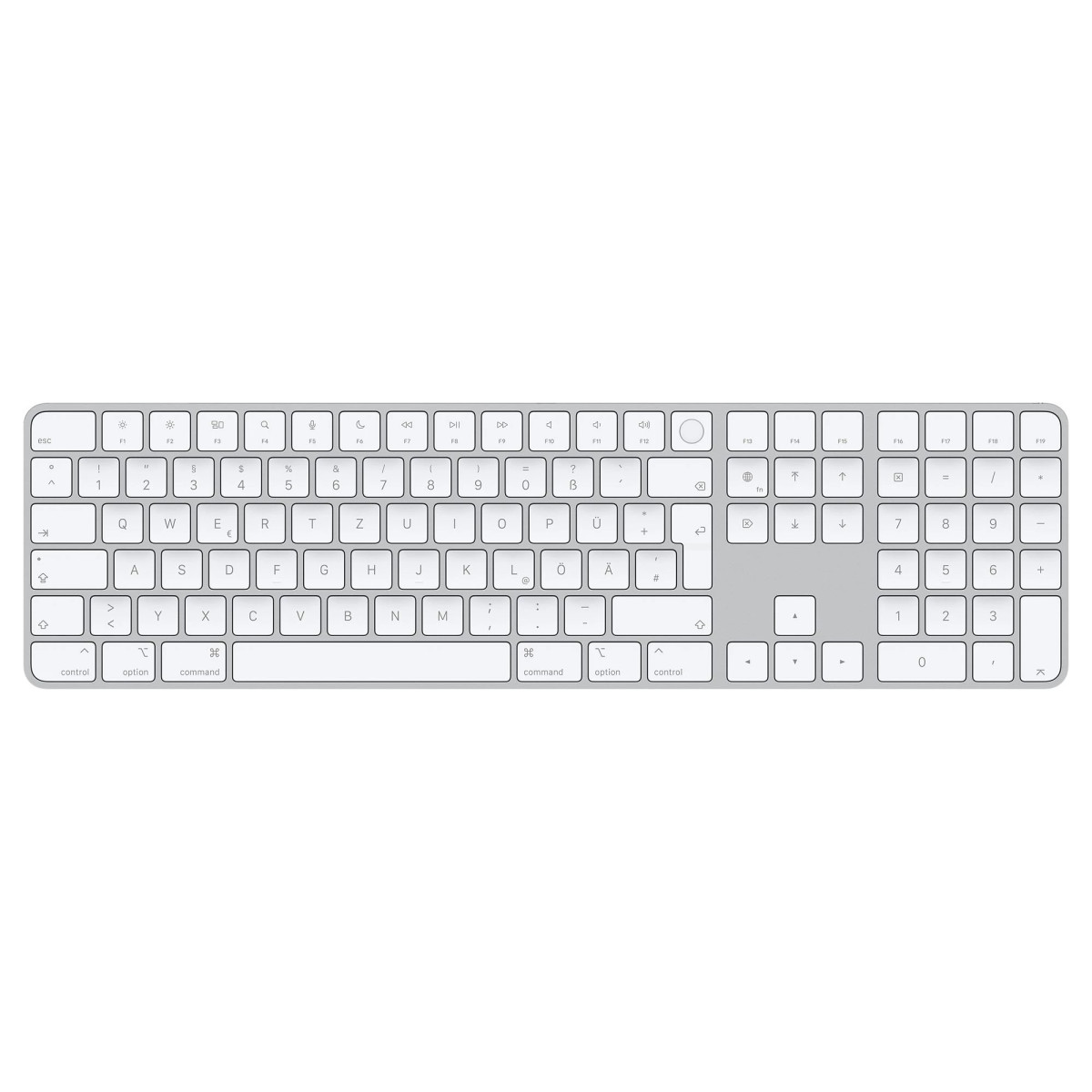 Клавиатура Apple Magic Keyboard with Touch ID and Numeric Keypad for Mac models with Apple silicon (MK2C3) DE