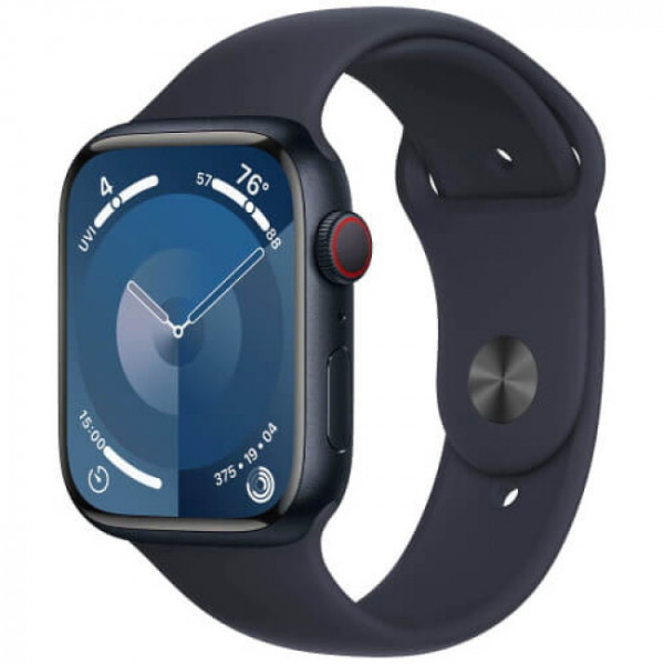 Смарт-годинник Apple Watch Series 9 LTE 45mm Midnight Aluminum Case with Midnight Sport Band - M/L (MRMD3)