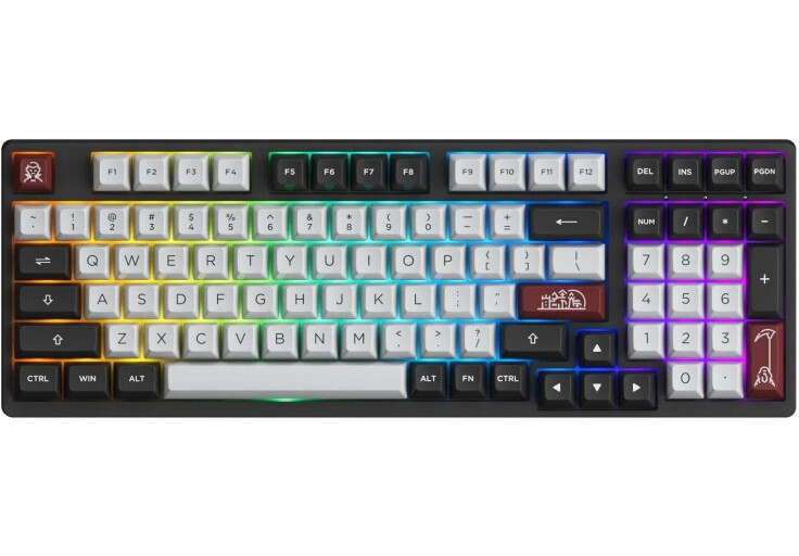 Клавіатура Akko 3098S RGB Dracula(Hotswappable) CS Silver RGB (6925758616799)