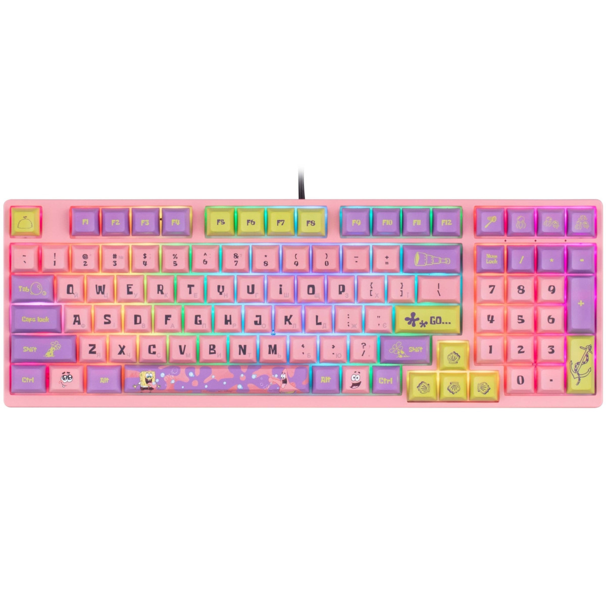 Клавіатура Akko 3098S RGB Patrick CS Sponge RGB (6925758613910)