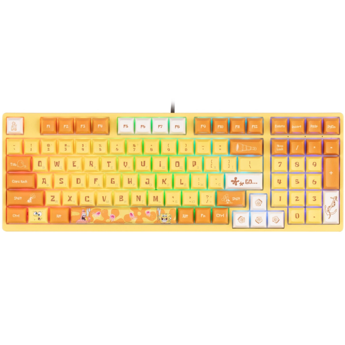 Клавіатура Akko 3098S RGB Sponge Bob CS Sponge RGB (6925758613880)