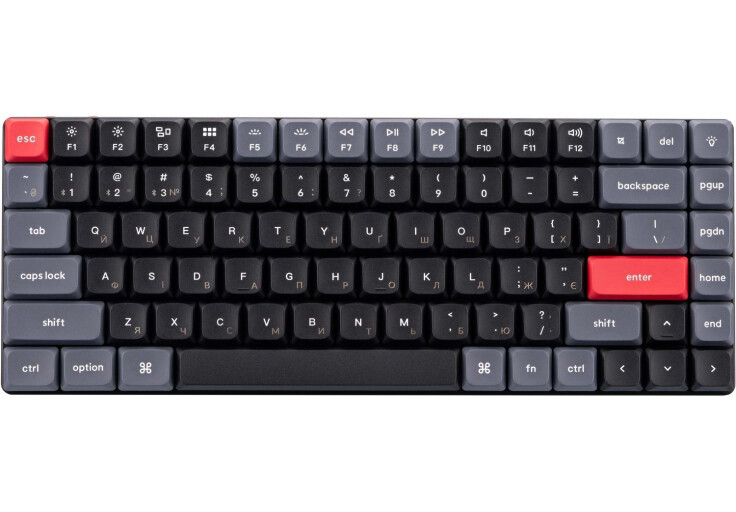 Клавіатура Keychron K3 Pro 84Key Gateron Red Low Profile QMK RGB EN/UKR USB/BT Black (K3PB1_KEYCHRON)