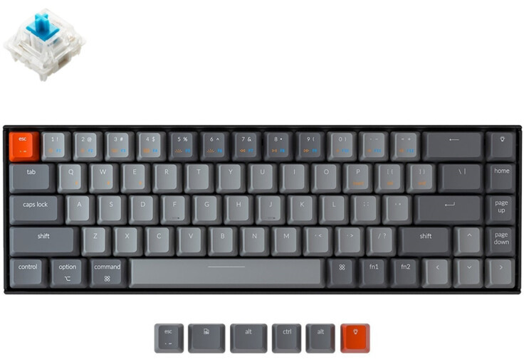 Клавиатура Keychron K6 68 Key Gateron White LED Red (K6O1_KEYCHRON)