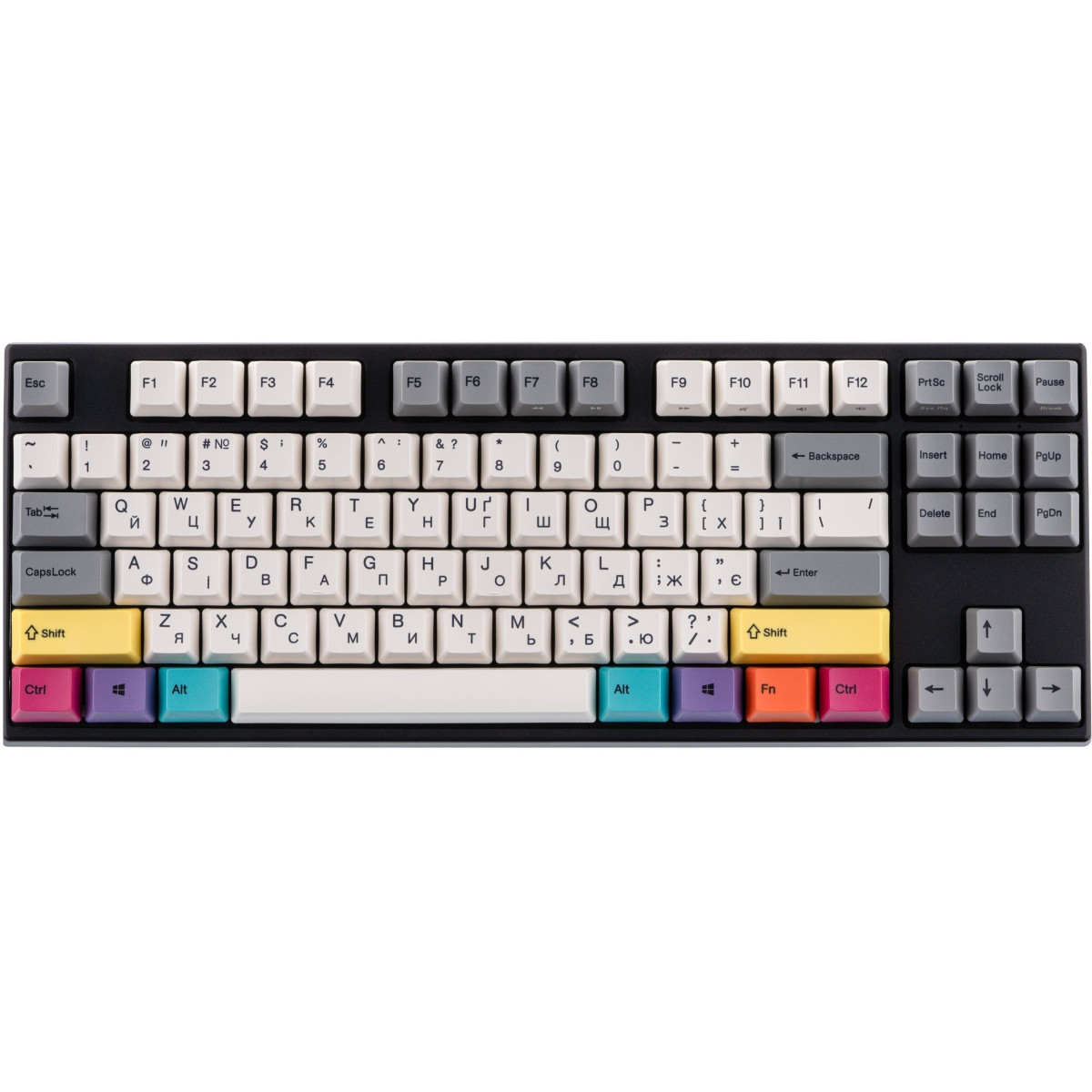 Клавиатура Varmilo VEA87 CMYK Cherry Mx Blue UA (A23A024D2A3A17A007)