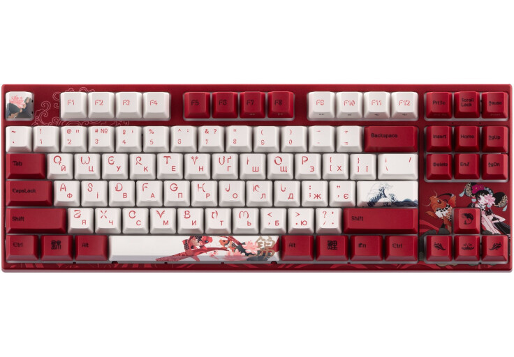 Клавиатура Varmilo VEM87 Koi EC V2 Sakura UA (A33A039A9A3A17A034)