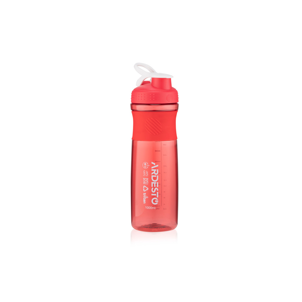 Посуд для відпочинку та туризму Ardesto Smart Bottle 1000 ml Red (AR2204TR)