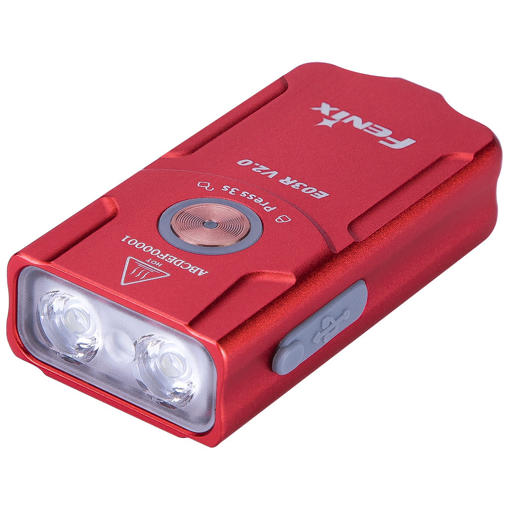 Лампа ліхтар Fenix E03R V2.0 Red (E03RV20RED)