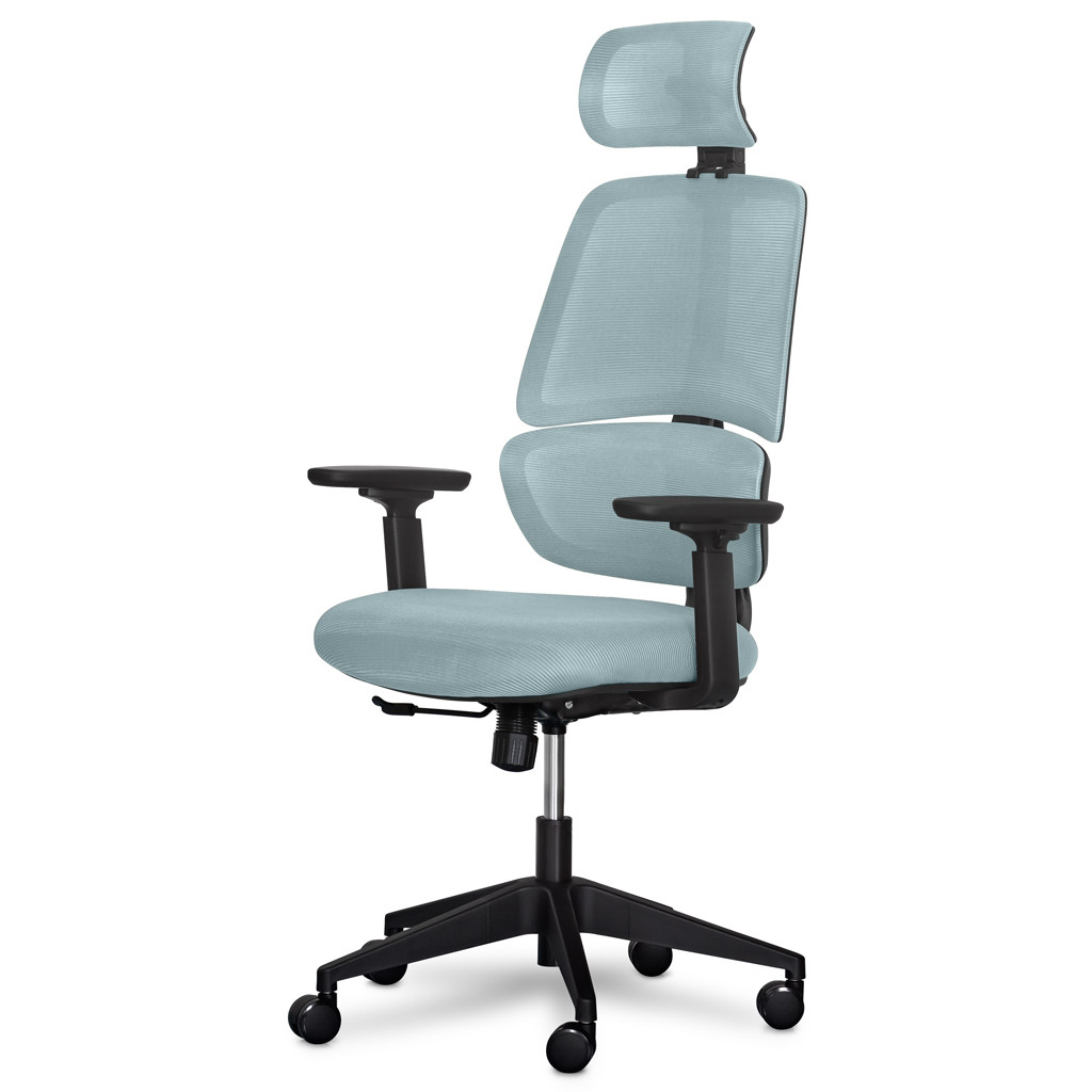 Офисное кресло Mealux Leo Air Grey / Blue (Y-543 KBGL)