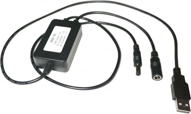 Адаптер и переходник XoKo USB - 2хDC (M/M), 9/12В, 0.7m Black (XK-DC-DC-12)
