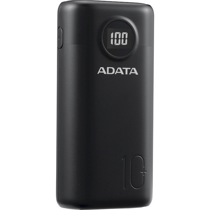 Зовнішній акумулятор A-DATA P10000QCD 10000mAh Black (AP10000QCD-DGT-CBK)