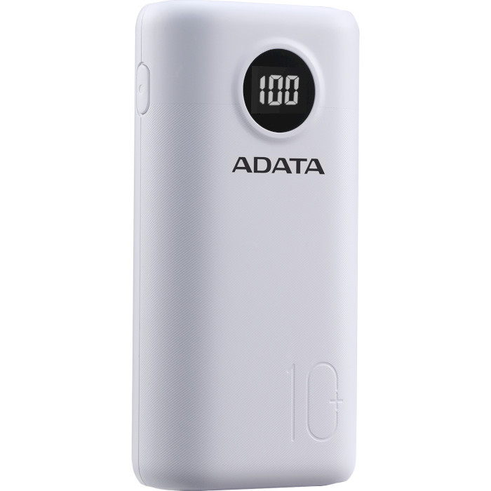 Внешний аккумулятор A-DATA P10000QCD 10000mAh White (AP10000QCD-DGT-CWH)
