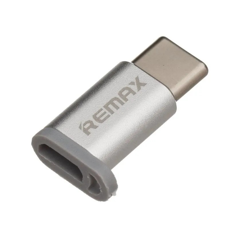 Кабель USB Remax Feliz micro USB - USB Type-C (F/M) Silver (6954851289791)