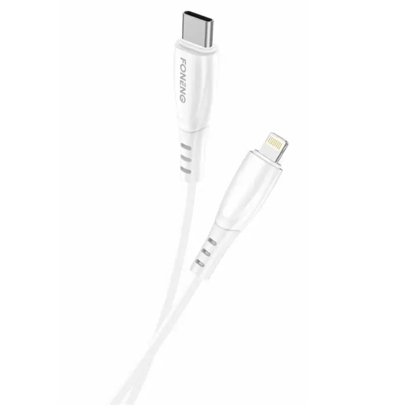 Кабель USB Foneng X75 USB-C - Lightning 1m White (X75-CA-TCIP)